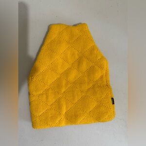 SMILEY Bright Yellow Quilted Knit Beanie Hat